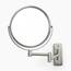 Jerdon Zweiseitiger Make-up-Spiegel zur Wandmontage, Nickel-Finish, 5-fache Vergrößerung, 20,3 cm Durchmesser, ausziehbar 34,3 cm, Modell JP7506N