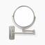 Jerdon Zweiseitiger Make-up-Spiegel zur Wandmontage, Nickel-Finish, 5-fache Vergrößerung, 20,3 cm Durchmesser, ausziehbar 34,3 cm, Modell JP7506N