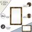 Rococo by Casa Chic - Goldener Shabby Chic Wandspiegel - 90 x 60 cm - Handgefertigter Spiegel - Barock - Groß - Massivholz - Antik Gold
