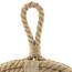 Stonebriar Small Vintage Nautical Round Wall Mirror with Rope Wrapped Trim and Hanging Loop