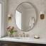 ANDY STAR Brushed Nickel Bathroom Mirror, 24x32 Brushed Nickel Metal Framed Oval Wall Mirror for Bathroom, Modern Nickel Oval Vanity Mirror Stainless Steel Frame Wall Mount Horizontal or Vertical