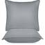 Utopia Bedding KopfKissen (2er Set), 65 x 65 cm Schlafkissen, Atmungsaktiv et Weich Kissen (Grau)
