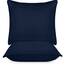 Utopia Bedding KopfKissen (2er Set), 65 x 65 cm Schlafkissen, Atmungsaktiv et Weich Kissen (Marineblau)