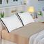 Utopia Bedding Kopfkissen (2er Set), 40 x 80 cm Schlafkissen, Gebürsteter Stoff Bezug Bettkissen, Premium Qualität Weich et Atmungsaktiv Kissen (Marineblau)