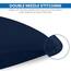 Utopia Bedding KopfKissen (2er Set), 40 x 80 cm Schlafkissen, Atmungsaktiv et Weich Kissen (Marineblau)