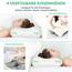 UTTU Memory Foam Kissen, Kopfkissen zur Linderung von Nackenschmerzen, Ergonomisches Nackenkissen Sandwichkissen, verstellbares Memory Schaum Kissen 60x35x13/11cm