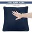 Utopia Bedding KopfKissen (2er Set), 60 x 60 cm Schlafkissen, Atmungsaktiv et Weich Kissen (Marineblau)