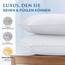 COZSINOOR Kopfkissen 80x80 cm 2er Set, Bestes Ergonomisches Kissen gegen Nackenschmerzen, 100% Mikrofaser Kissenfüllung Waschbar Ökotex, Premium Schlafkissen Bettkissen für gesunden erholsamen Schlaf