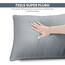 Utopia Bedding KopfKissen (2er Set), 40 x 80 cm Schlafkissen, Atmungsaktiv et Weich Kissen (Grau)
