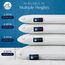 Bluewave Bedding sehr flaches Hyper Slim Gel-Memoryschaum-Kissen für Bauch- und Rückenschläfer, niedriges, flaches Design für Halswirbelsäulenausrichtung, tieferen Schlaf, 5,7 cm hoch, Standardgröße