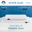 Bluewave Bedding sehr flaches Hyper Slim Gel-Memoryschaum-Kissen für Bauch- und Rückenschläfer, niedriges, flaches Design für Halswirbelsäulenausrichtung, tieferen Schlaf, 5,7 cm hoch, Standardgröße