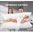Utopia Bedding KopfKissen (2er Set), 80 x 80 cm Schlafkissen, Atmungsaktiv et Weich Kissen (Weiß)