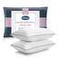 Silentnight Hotel Collection Luxus-Kissen, 2er-Pack, Hotelqualität mit eleganter Paspelierung und weichen Bezügen für Rücken-, Vorder- und Seitenschläfer, hypoallergen und maschinenwaschbar, Weiß