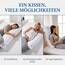 PROCAVE Seitenschläferkissen Top Cool - Kissen lang - atmungsaktives Schlafkissen - Kissen für Seitenschläfer - Body Pillow waschbar - Komfortkissen gegen Rückenschmerzen - Made in Germany - 40x145cm