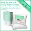 Equinox International Herren Equinox 2er Pack Bett Kissen - 50,8 x 66 cm - 900 GSM Ultra weicher Sand gewaschen Baumwolle, mikrofaser-füllung 2-Pack Kissen Soft Pillows weiß Weiß