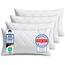 Gentle North Kopfkissen (40x80 cm groß) - 4er Set Kissen für Bett und als Dekokissen - Mit Reißverschluss für Füllung - Sofakissen - Zierkissen für Couch und Sofa - Ökotex - Waschbar bis 60° - Weiß