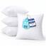 Flowen Kissen 40x40 Kopfkissen 4er Set für Sofa und Bett Innenkissen Hypoallergene Anti-Milben Kissenfüllung mit Weicher Gesteppter Kissenbezug 100% Polyester für Haus/Hotel