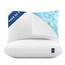 ACCURATEX Hybrid zerkleinertes Memory Foam Kopfkissen 2er Set, Kissen mit Mikrofaser Füllung & abnehmbarem Bezug, höhenverstellbares Bettkissen für Rücken, Bauchschläfer, waschbar, 40x80 cm, weiß