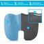 Linenspa Ergonomisches Sitzkissen aus Gelschaum – Steißbein-/Coccyx-Komfort – Sitzpolster für Bürostuhl, Auto und für ganztägiges Sitzen, Grau