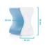 Linenspa Ergonomische Kniekissen aus Gel-Memory-Foam für Seitenschläfer – Beinkissen, Weiß