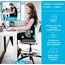 Linenspa Ergonomisches Sitzkissen aus Gelschaum – Steißbein-/Coccyx-Komfort – Sitzpolster für Bürostuhl, Auto und für ganztägiges Sitzen, Grau