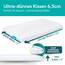 BLISSBURY Bauchschläferkissen 6,5 cm 60x40 cm Memory Foam, flaches Kopfkissen, ergonomisches Nackenstützkissen für Bauch-, Rücken- und Seitenschläfer, orthopädisches Schlafkissen