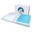 Bluewave Bedding Superdünnes CarbonBlue Max Cool Gel Memory Foam Kissen für Bauch und Rückenschläfer – dünnes, flaches Design für HalswirbelHalsausrichtung und tieferen Schlaf (8,25 cm Höhe,