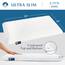 Bluewave Bedding ultraflaches Ultra Slim Gel-Memoryschaum-Kissen für Bauch- und Rückenschläfer, niedriges, flaches Design für Halswirbelsäulenausrichtung und tieferen Schlaf, 7 cm hoch, Kingsize-Größe