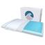 Bluewave Bedding Kissen, schmal, superdünn, mit Gel-Infused Memory Foam Kissen Ultra Slim (Plush) blau