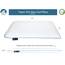 Bluewave Bedding Kissen, schmal, superdünn, mit Gel-Infused Memory Foam Kissen Ultra Slim (Plush) blau