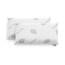 Textilhome – Viskoelastisches Kopfkissen 70x36x12 cm | Ergonomisches Nackenstützkissen mit 100% Viscoschaumkern, Aloe Vera Bezug, Doppelbezug mit Reißverschluss. 2er Set