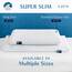 Bluewave Bedding superflaches Super Slim Gel-Memoryschaum-Kissen für Bauch- und Rückenschläfer, niedriges, flaches Design für Halswirbelsäulenausrichtung, tieferen Schlaf, 8,3 cm hoch, Standardgröße