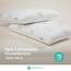 SEASONS – Packung mit 2 viskoelastischen Kissen, 75 cm, milben- und bakterienhemmend, Stoff mit Silberfaden und Aloe Vera, doppelter Bezug, Behandlung mit Ozonreinigung