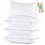 JOLLYVOGUE Pillows King Size 4er-Set, kühlendes und stützendes Bettkissen mit superweicher Daunen-Alternativfüllung, luxuriöse, flauschige Hotelqualität für Seiten-, Rücken- und Bauchschläfer