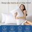 JOLLYVOGUE Pillows Queen Size 4er-Set, waschbare, stützende Bettkissen mit superweicher Daunen-Alternativfüllung, luxuriöse, flauschige Hotelqualität für Seiten-, Rücken- und Bauchschläfer