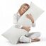 Oubonun Premium Seitenschläferkissen 53 x 137 cm – Langes Körperkissen mit anpassbarer Füllung – Gestepptes Body Pillow mit formstabiler Polyesterfüllung – Schlafkissen für Seitenschläfer
