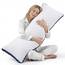 Oubonun Premium Seitenschläferkissen 53 x 137 cm – Langes Körperkissen mit anpassbarer Füllung – Gestepptes Body Pillow mit formstabiler Polyesterfüllung – Schlafkissen für Seitenschläfer