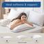 JOLLYVOGUE Pillows Standard Size Set of 4, Cooling and Supportive Bed Pillows with Super Soft Down Alternative Fill, Luxury Fluffy Hotel Quality for Side Back and Stomach Sleepers