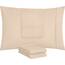 Utopia Bedding Queen-Kissenbezüge – 4er-Pack – Hotelverschluss – weicher, gebürsteter Mikrofaserstoff – schrumpf- und farbecht, Kissenbezüge, Queen-Size, 20 X 30 Inches (Beige)