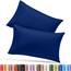 Utopia Bedding Standard-Kissenbezüge – 2er-Pack – Hotelverschluss – weicher, gebürsteter Mikrofaserstoff – schrumpf- und farbecht, Kissenbezüge 20 X 26 Inches (Standard, Königsblau)