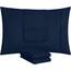 Utopia Bedding King-Kissenbezüge – 4er-Pack – Hotelverschluss – weicher, gebürsteter Mikrofaserstoff – schrumpf- und farbecht, Kissenbezüge, Kingsize, 20 X 40 Inches (Marineblau)