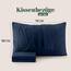 Utopia Bedding – 4er-Set Kissenbezüge – 50 x 75 cm – Oeko-TEX – Gebürstete Mikrofaser, 100% Polyester, mit Umschlagverschluss (Kissenfüllung Nicht enthalten), nur Kissenbezug – Marineblau