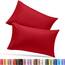 Utopia Bedding King-Size-Kissenbezüge – 2er-Pack – Hotelverschluss – weicher, gebürsteter Mikrofaserstoff – schrumpf- und farbecht, Kissenbezüge 20 X 40 Inches (Kingsize, Rot)