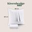 Utopia Bedding – 4er-Set Kissenbezüge – 80 x 80 cm – Oeko-TEX – Gebürstete Mikrofaser, 100% Polyester, mit Umschlagverschluss (Kissenfüllung Nicht enthalten), nur Kissenbezug – Weiß
