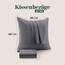 Utopia Bedding – 4er-Set Kissenbezüge – 40 x 40 cm – Oeko-TEX – Gebürstete Mikrofaser, 100% Polyester, mit Umschlagverschluss (Kissenfüllung Nicht enthalten), nur Kissenbezug – Grau