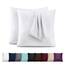 Utopia Bedding – 2er-Set Kissenbezüge – 60 x 60 cm – Oeko-TEX – Gebürstete Mikrofaser, 100% Polyester, mit Umschlagverschluss (Kissenfüllung Nicht enthalten), nur Kissenbezug – Weiß