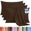 Utopia Bedding – 4er-Set Kissenbezüge – 50 x 75 cm – Oeko-TEX – Gebürstete Mikrofaser, 100% Polyester, mit Umschlagverschluss (Kissenfüllung Nicht enthalten), nur Kissenbezug – Braun