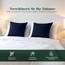 Utopia Bedding – 4er-Set Kissenbezüge – 60 x 60 cm – Oeko-TEX – Gebürstete Mikrofaser, 100% Polyester, mit Umschlagverschluss (Kissenfüllung Nicht enthalten), nur Kissenbezug – Marineblau