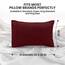 Utopia Bedding Standard-Kissenbezüge – 2er-Pack – Hotelverschluss – weicher, gebürsteter Mikrofaserstoff – schrumpf- und farbecht, Kissenbezüge 20 X 26 Inches (Standard, Burgunderrot)