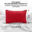 Utopia Bedding Queen-Kissenbezüge – 2er-Pack – Hotelverschluss – weicher, gebürsteter Mikrofaserstoff – schrumpf- und farbecht, Kissenbezüge 20 X 30 Inches (Queen, Rot)
